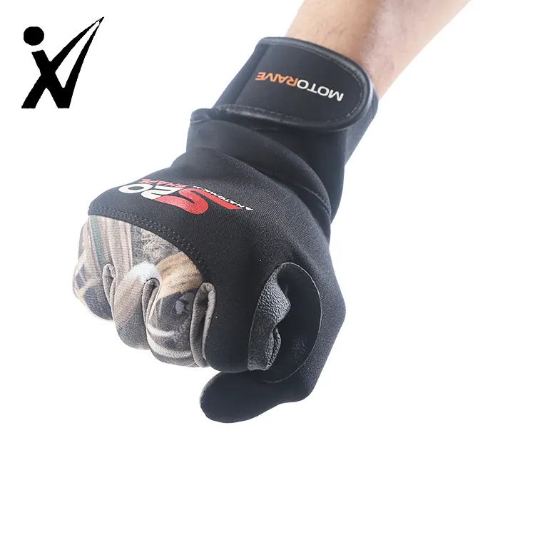 Sıcak satış motosiklet eldiven keçi deri motosiklet motocross motor yarışı MTB biker eldiven knuckle koruyucu ile