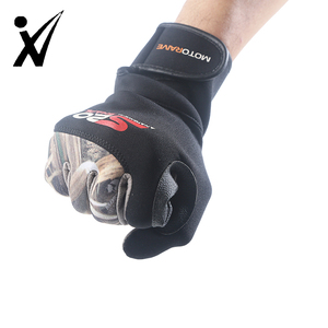 Vente chaude gants de moto en cuir de chèvre moto motocross course automobile vtt gants de motard avec protecteur d'articulation - Product Image 1