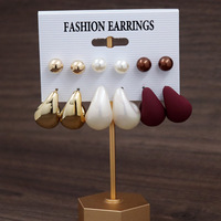Boucles d'oreilles pendantes haut de gamme HL pour femme, tendance, multicolores, en plastique, en forme de goutte d'eau, cadeau de fête, accessoire de mode