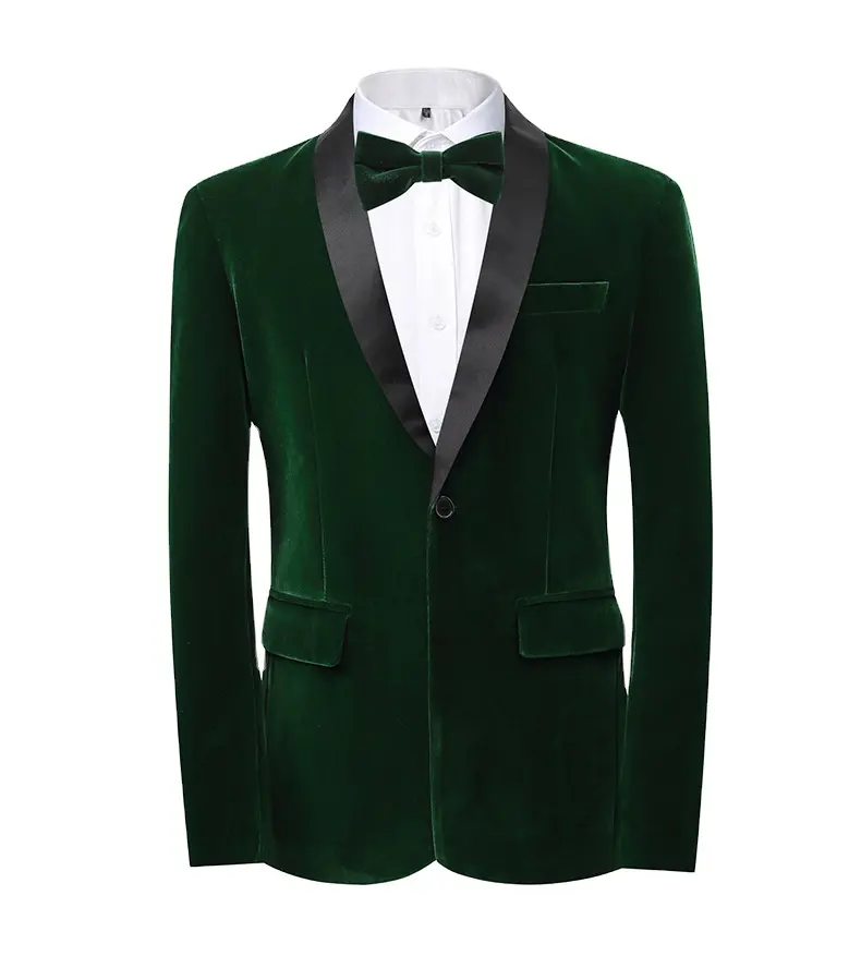2024 Costume Promotional velour jackets Luxury Wedding groom coat men blazer customization Tuxedo banquet velvet blazer
