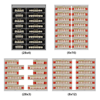 Offre d'usine OEM de dents dentaires en résine acrylique Dents en résine composite avec couleur de blanchiment Ombre A-D Jeu complet de dents antérieures postérieures