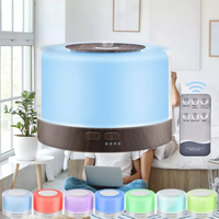 Produits tendance 2025 nouveautés bureau 500ml purificateur de brume froide diffuseur d'huiles essentielles à ultrasons lumière LED Mini humidificateur