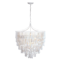 Lustre moderne élégant allongé en plâtre finition laiton pour entrée, salle à manger, table, chambre à coucher