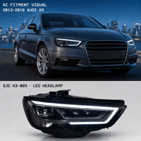 Ensemble de phares LED de style amélioré pour Audi A3 modèle 2013-2016, feux de jour