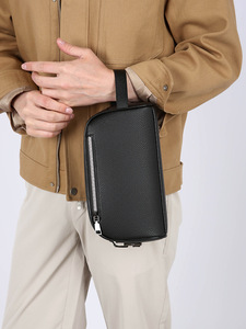 Sac à <span class=keywords><strong>main</strong></span> pour <span class=keywords><strong>homme</strong></span> personnalisé de qualité supérieure, en <span class=keywords><strong>cuir</strong></span> PU, avec fermeture éclair, grande capacité, sacs à <span class=keywords><strong>main</strong></span> de créateurs de mode, marques célèbres - Product Image 6