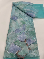 Vente directe usine Nouvelle Tissu en dentelle imprimé en maille brodée de haute qualité, écologique, à paillettes, pour robes de mariée, de soirée et de cérémonie 100%