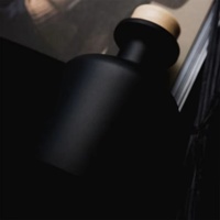 Diffuseur de parfum en rotin pour la maison, flacon en verre noir, longue durée, vente chaude, pour décoration intérieure