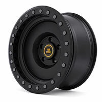 JZ Service après-vente sans souci, jantes forgées tout-terrain Beadlock noires brillantes 20x9 8x165.1 pour 2500/3500 HD 2010-2024