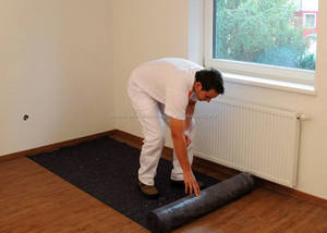 1x25m 230g Temporaire floorprotect couvrant polaire <span class=keywords><strong>peinture</strong></span> <span class=keywords><strong>feutre</strong></span> avec enduit de film de pe - Product Image 4