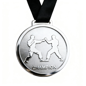 เหรียญโลหะศิลปะการต่อสู้แบบนูน 3 มิติ ดีไซน์ท่ากังฟู ผลิตจำนวนมาก รับทำโลโก้ตามสั่ง ของที่ระลึก เหรียญ<span class=keywords><strong>แชมป์</strong></span>เปี้ยนโลหะผสมสังกะสี สำหรับงานอีเว้นท์ - Product Image 4