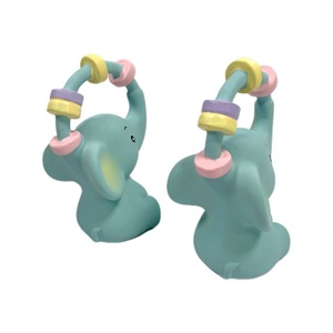 Elephant Hevea Brasiliensis Jouets de dentition en caoutchouc pour bébés Bain de canard en caoutchouc - Product Image 1