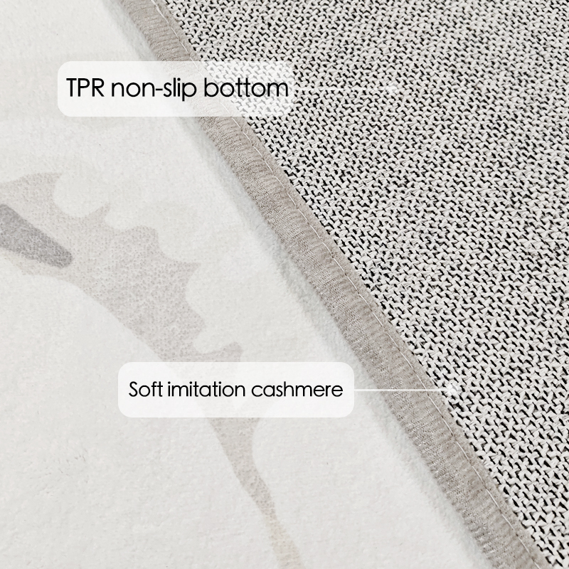 Luxury Faux Cashmere Living Room & Bedroom Rug – Easy-Clean Plush Area Rug - View 4
