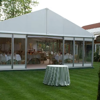 Tente à structure en aluminium, grande tente de réception extérieure en tissu PVC transparent pour mariages, fêtes, expositions et événements