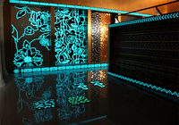 Glas-Fluoreszenz-Mosaikfliesen Garten Schwimmbad Leuchtende Dekorationsidee