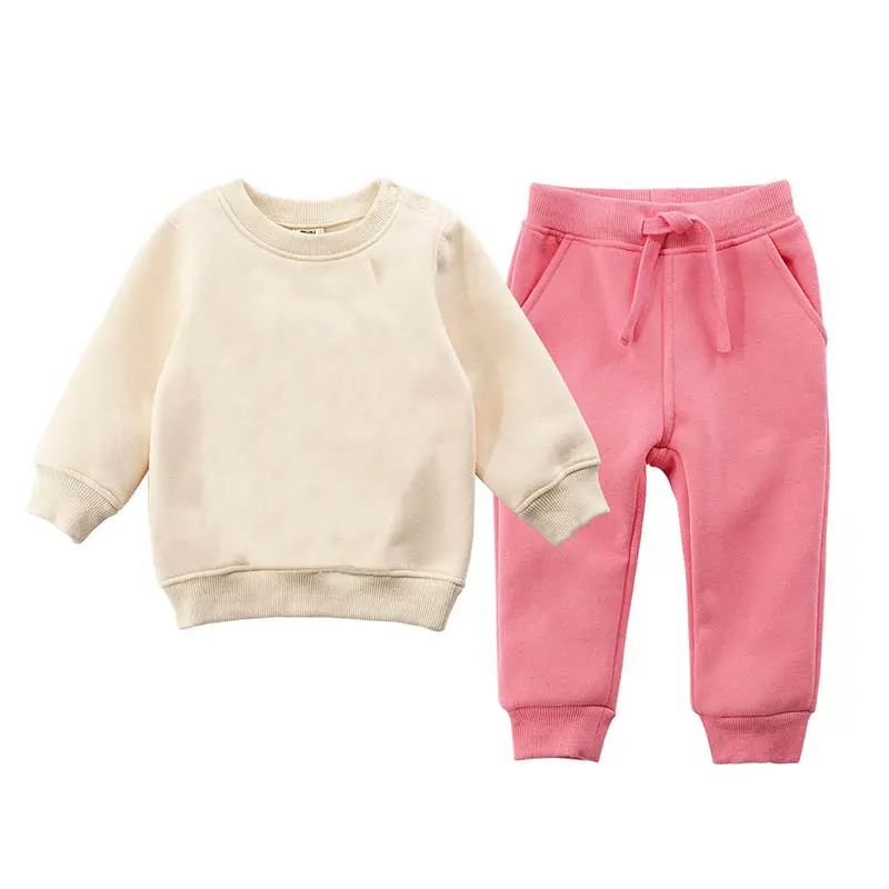 New arrives 2021 girl clothing suit boutique Autumn Winter kids tracksuits sweat pants