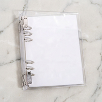 Classeur transparent en acrylique pour photocards Kpop (A5, 6 trous)
