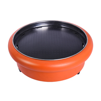 Barbecue électrique de table coréen en céramique de style buffet 2000W avec poêle en fonte de 330mm, inspiré de la cuisson au charbon de bois