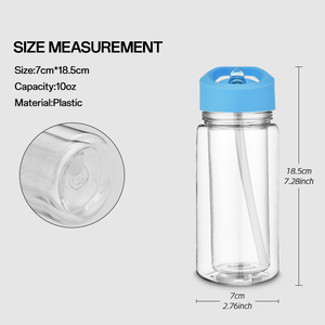Vaso de Plástico de Doble Pared con Orificio Preperforado para Niños, Libre de BPA, 10 oz, con Pajita Abatible y Tapón - Product Image 4