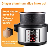 Cuisinière à pression électrique Sonifer SF-4062, grande capacité 15L, contrôle numérique, acier inoxydable, pour restaurant