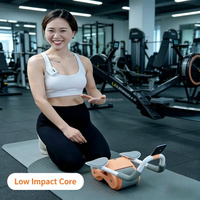 Rodillo Abdominal de Entrenamiento para Reducción de Cintura en Adultos, Herramienta Doméstica con Rebote Automático para Ejercicios de Adelgazamiento Corporal y Abdominal