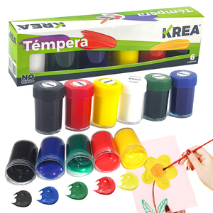 Tempera <span class=keywords><strong>Lavabile</strong></span> per Bambini 2026, 6 <span class=keywords><strong>Colori</strong></span>, per <span class=keywords><strong>Pittura</strong></span> con le Dita, Educazione Precoce - Product Image 1