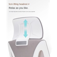 Chaise de bureau ergonomique en maille OEM avec appui-tête - Chaise d'ordinateur pivotante réglable à dossier haut pour le bureau à domicile