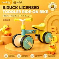 Tricycle 3 en 1 Luddy B.Duck pour enfants, poussette, draisienne, cadeau idéal pour le premier anniversaire, jouet à pousser pour les enfants de 1 à 4 ans