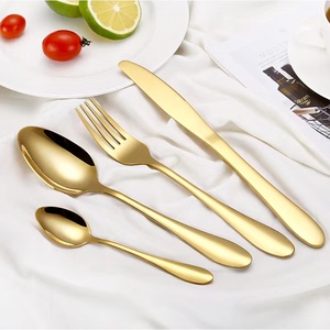 Ensemble de couverts occidentaux en acier inoxydable quatre pièces avec couteau, fourchette et cuillère pour <span class=keywords><strong>buffet</strong></span>, mariage, restauration, fabriqué dans le Guangdong - Product Image 2