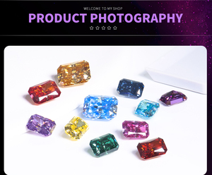 Pierres de Moissanite Multicolores pour la Fabrication de Bijoux - Montre/Collier/Bague/Boucles d'Oreilles - Peut Passer le Testeur de Diamant - Product Image 2