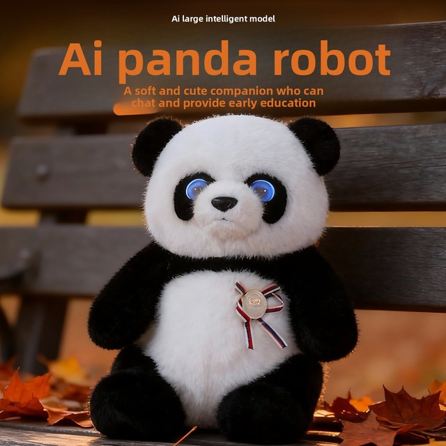 AI Smart Talking Panda Plush Robot Kids Companion Interactive Toy