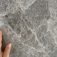 Grande dalle de marbre gris araignée naturel poli pour plan de travail de cuisine, meuble-lavabo de salle de bain, revêtement mural, carrelage de sol