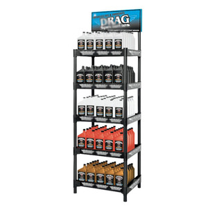 Exhibidor de Piso Metálico Personalizado con 4 Ruedas, Exhibidor de Aceite de Motor para Aceite de Máquina, Directo de Fábrica - Product Image 4