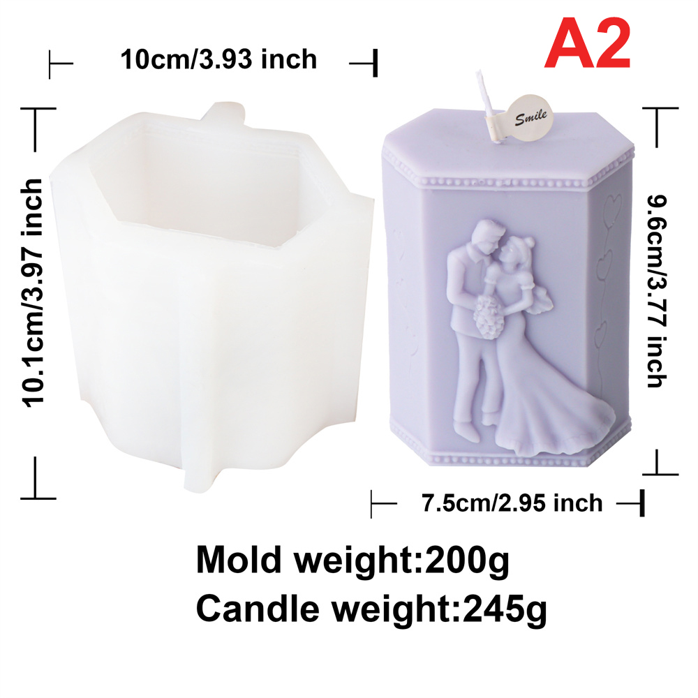 Stampo candela sposa e sposo 2