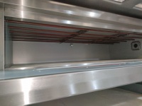 Four à sole électrique à 4 plateaux, 1, 2 ou 3 niveaux, en acier inoxydable de qualité supérieure, façade en titane noir, commandes numériques, EDO-2D-4T, vente chaude