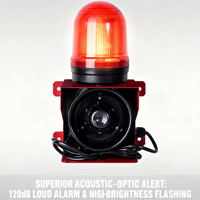 Alarme sonore et visuelle industrielle haute puissance TSG-01, voyants lumineux industriels, produit de sécurité à haut niveau sonore