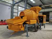 Pompe à béton intégrée diesel MINLE JBTS30 30m³/h avec moteur Yuchai et hydraulique Kawasaki pour villas et petites constructions rurales