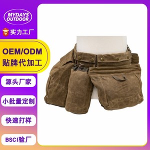 Sac banane tactique de chasse en toile cirée imperméable pour extérieur, ceinture réglable, unisexe, capacité inférieure à 21L - Product Image 5