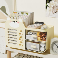 Organisateur de bureau GREENSIDE avec porte-stylo et support pour cartes de gestion de la discipline quotidienne, gestion des études, calendrier et papeterie
