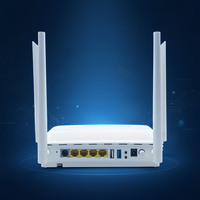 ZIKUN ZC-530NX6 ONU XG-PON de Modo Dual, AX3000 Wi-Fi 6, 4GE, 1POTS, EasyMESH, Módem Router de Fibra Óptica, IPTV, 5 Años de Garantía