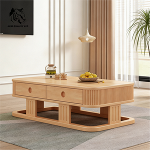 Mesa de centro de madera con 2 cajones, diseño nuevo, ecológica, fabricada en fábrica, buen precio, personalizable, gran stock, para sala de estar. - Product Image 3