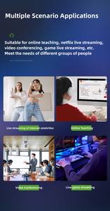 Cámara <span class=keywords><strong>web</strong></span> de vídeo 4K de 8MP con sensor de imagen CMOS de transmisión en vivo Videollamada y conferencia para PC y portátil Opciones de almacenamiento de datos en la nube - Product Image 4