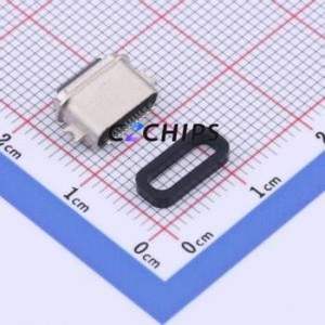 TYPE-C 16PFS 2JCB1.2-H6.5 IPX8 USB Connector SMD Connector Type-C USB 3.1 Female Sink Board - Product Image 2