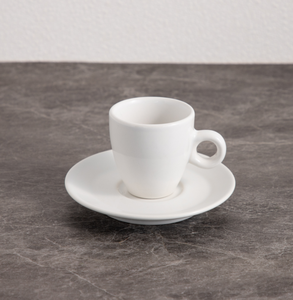 Minimalist <b>Ring</b> Handle Coffee Cup & Saucer Custom Logo Luxury Hotel Restaurant Cafe Porcelain Espresso Cappuccino Mug Wholesale - Product Image 2