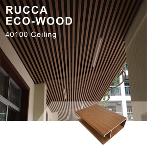 Rucca WPC trần thiết kế vuông gỗ 40x100 mét PVC trang trí nội thất từ Phật Sơn Hot Sản phẩm mới! - Product Image 4