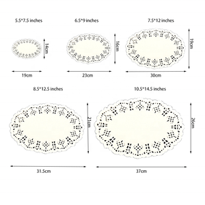 Dentelle ronde en crochet faite à la main, durable, de bonne qualité, colorée, papier pour table - Product Image 6