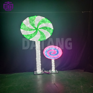 Christmas <b>Candy</b> <b>Cane</b> Motif Light for Outdoor Holiday Decoration and Festive Landscape Displays - Product Image 4