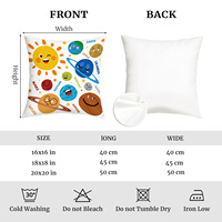 Housses de coussin pour coin lecture enfants, thème arc-en-ciel, affirmations positives, planètes, pour salle de classe et coin apaisant scolaire, 4 pièces