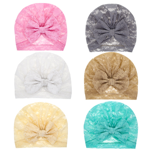 Vente chaude dentelle bandeaux et arcs mignon bandeau bébé Turbans pour bébés tête porter cheveux accessoires bébé bandeau - Product Image 2