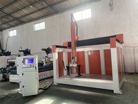 Machine de fraisage CNC 4 axes avec broche de 6 kW, contrôle PLC, broche simple pour le façonnage de planches de surf et la sculpture sur mousse 2513