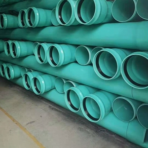 ASTM D3034 Yeşil 6 inç Dış Çap 159,4 mm PVC Yüksek Basınçlı Dayanıklı Kanalizasyon Drenaj Borusu SDR35 - Product Image 6